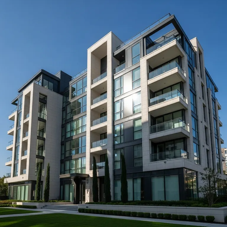 Modern multi-family building.